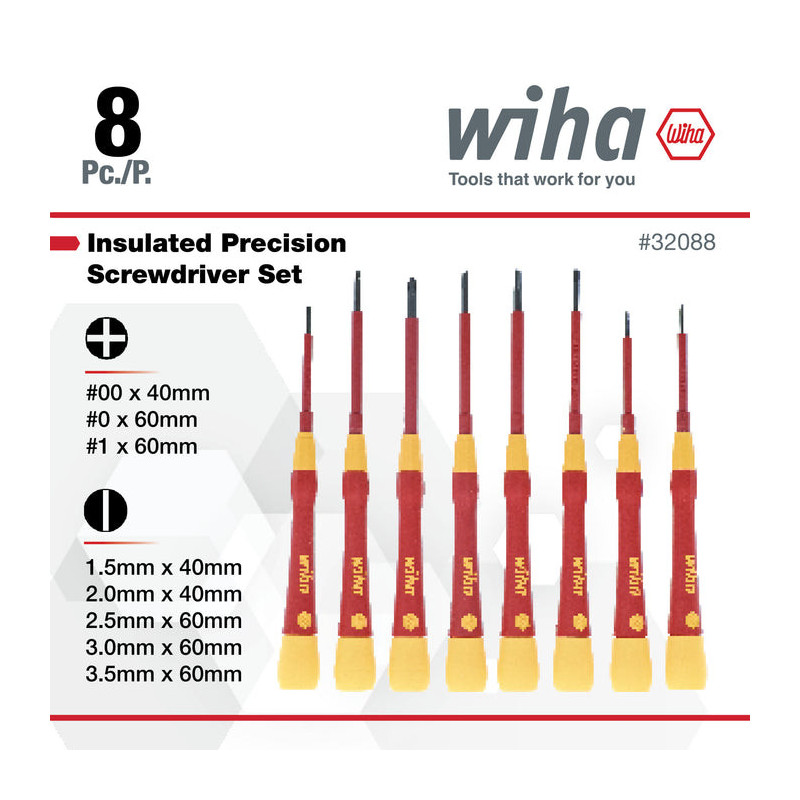 DESTORNILLADORES AISLADOS PICO FINISH - SET X 5UND