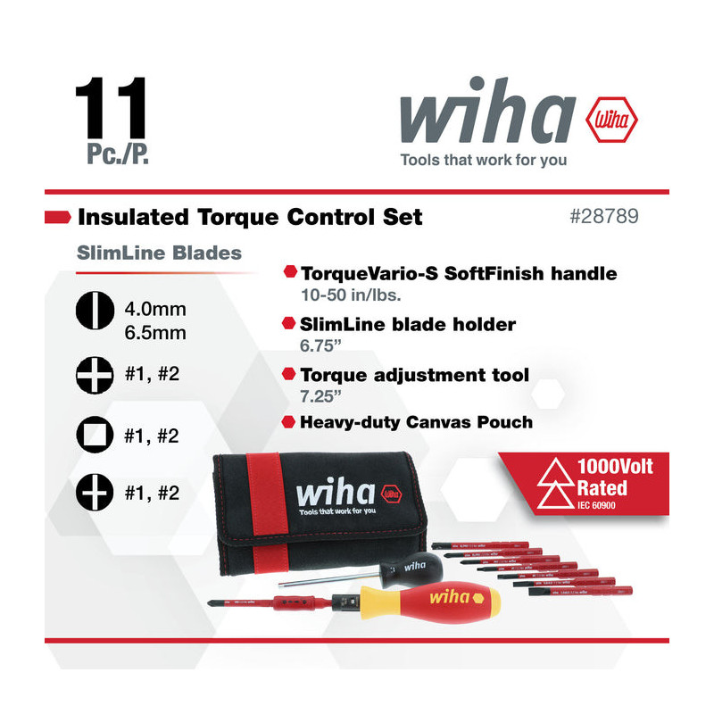 TORQUE INSUL 11 PIEZAS JUEGO 10-50 INLB