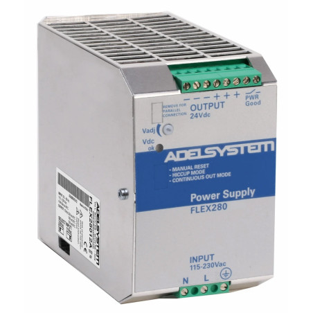 FUENTE DE ALIMENTACIÓN ENTRADA: 115-230 V CA SALIDA: 24 V CC 14 A ADELSYSTEM