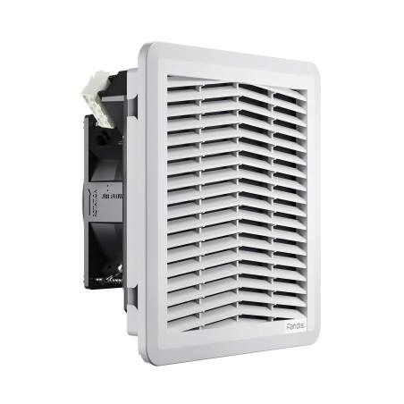 VENTILADOR CON FILTRO 204MM X 204MM 115 V CA IP 54 TIPO 12 RAL 7035 CAUDAL ESTÁNDAR