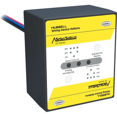 SPIKESHIELD™, BLOQUE SPD, 50KA, 120/240V, 1S, DISPOSITIVO DE PANEL DE CONTRASOBRETENSIÓN (SPD) PANEL